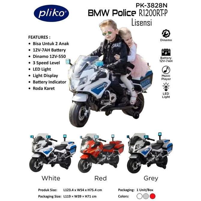 NEW PLIKO PK-3828 MOTOR POLICE BWM RI200RT