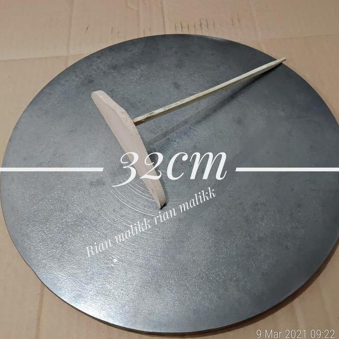 TERBARU - cetakan kue crepes ukuran 32 cm bahan besi baja tebel