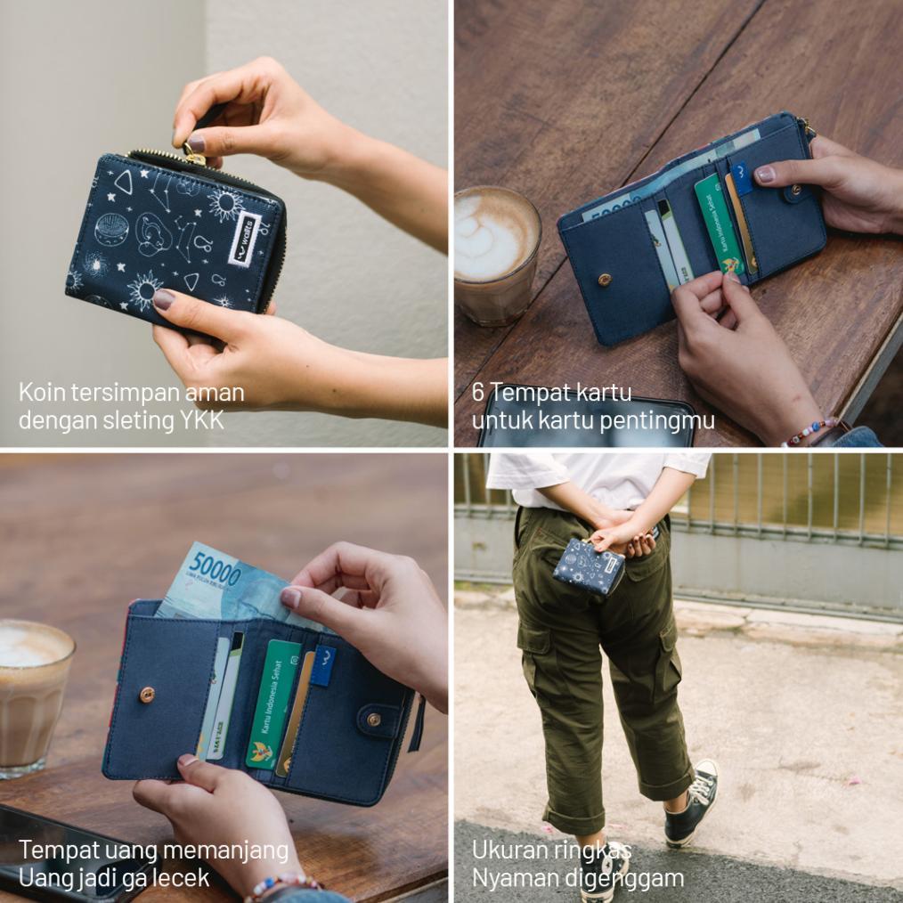 DISKON WALLTS UNICA - DOMPET WANITA DOMPET KOIN WANITA DOMPET KANVAS