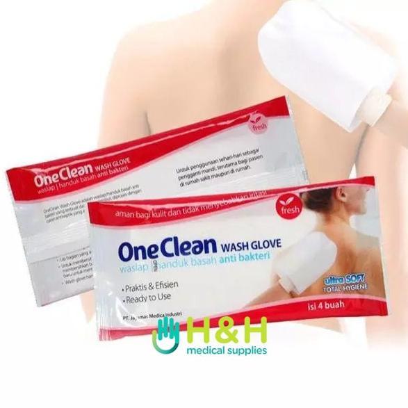 One clean washglove waslap / Waslap / Handuk Basah Anti Bakteri
