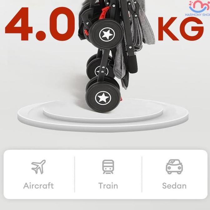 CODLipat Magic Stroller Baby 2 Way Kereta Dorong Baby Travelling Bermotif Seat Belt Kode Unisex Coco