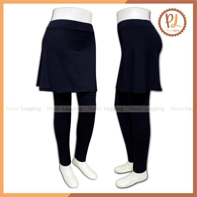 DA16 - Legging Rok Spandek / Legging Rok / Legging Senam / Celana Legging Panjang Rok Bahan Spandek
