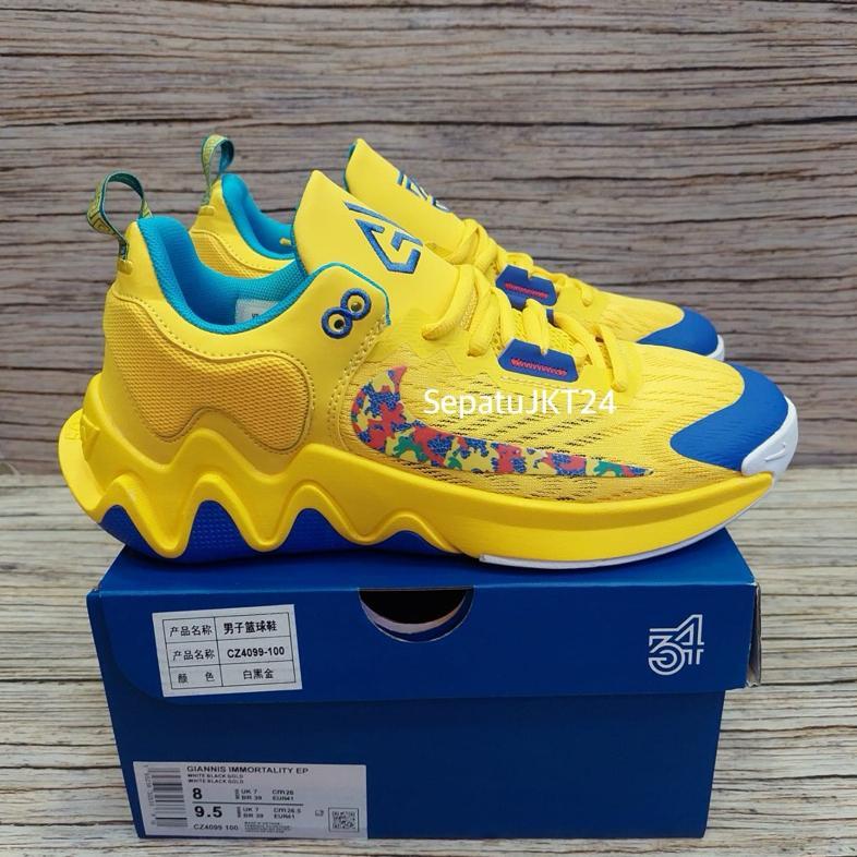 HOT PRODUCT Sepatu Basket/Voly Giannis Immortality 2 Yellow Multicolor Premium Original