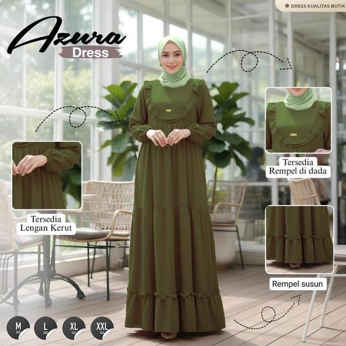 Unik Baju Muslim Wanita Modern / Gamis Crinkle Lebaran / Gamis  Wanita Dewasa