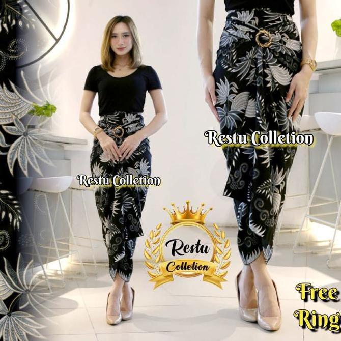 DB103 >> ROK LILIT MOTIF BATIK BAWAHAN WANITA KEBAYA WISUDA KONDANGAN TUNANGAN NIKAHAN BAHAN Kain Su