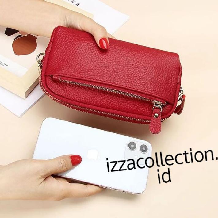 DISKON DOMPET WANITA PANJANG 3 RESLETING MUAT HP 7 INCH KUNCI DAN UANG KOSMETIK KOREAN STILE VIRAL K