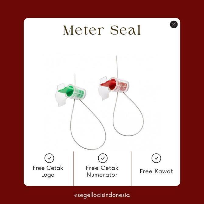 Wire Seal PLN PDAM Segel Putar KWH Meter Segel PLN Segel PDAM Segel Putar PLN
