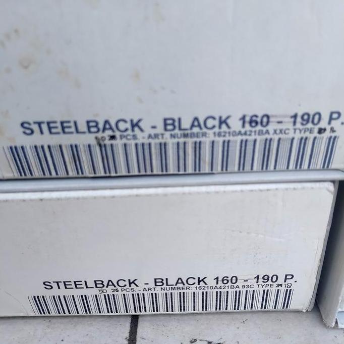 unibind steel back-160-190P asli