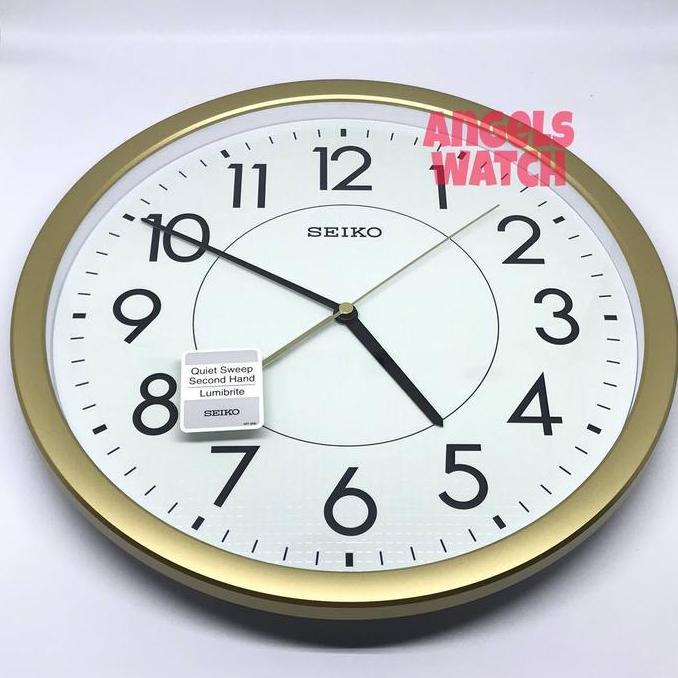 Jam Dinding Seiko Qxa629 glow in the dark sweep movement