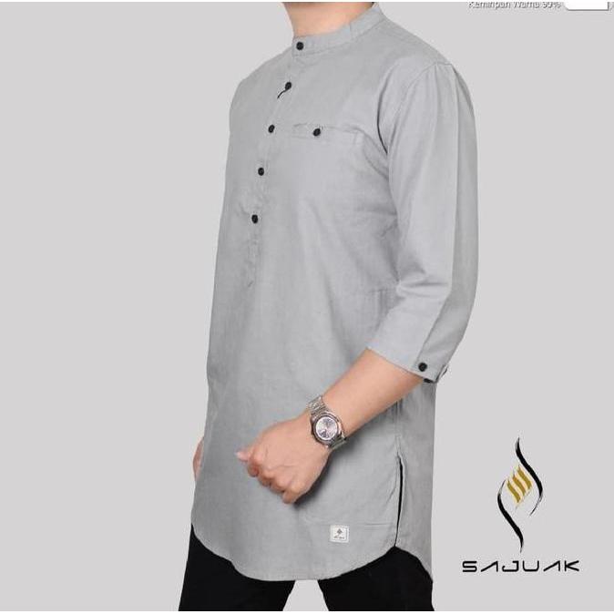 SAJUAK Baju Koko Kurta (Kurta 3/4) || Kurta Pakistan || Baju Koko Pria || Baju Muslim Pria TA
