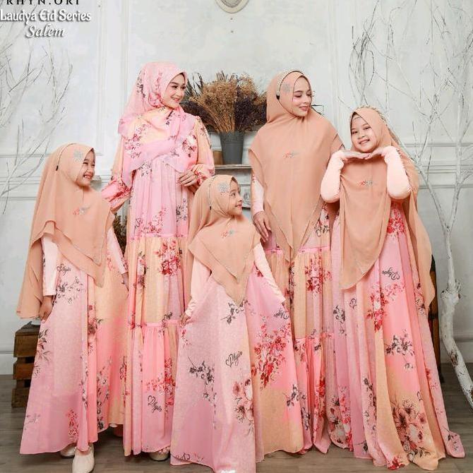 GAMIS COUPLE MOM & GIRL LAUDYA EID SERIES RHYN ELDEENA