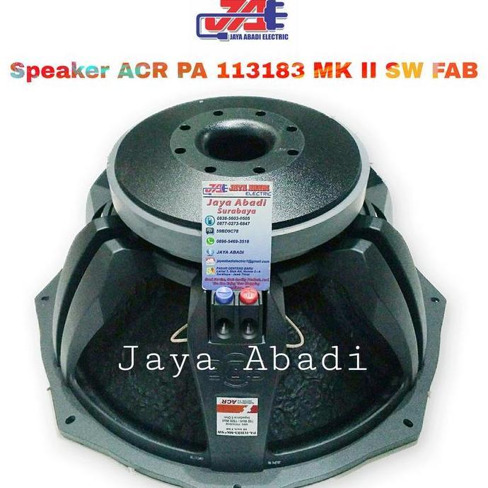Promo Speaker ACR PA 113183 MK II SW FABULOUS Diskon