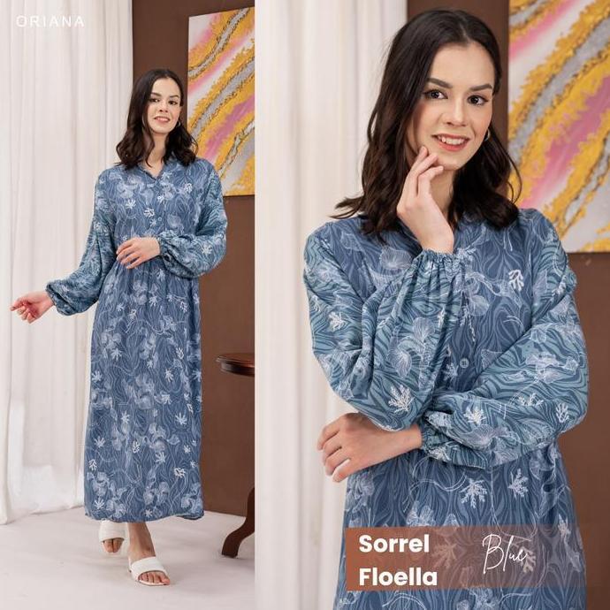 Oriana Homewear Daster Panjang Busui Sorrel Sizing Collection | Gamis hijab busui friendly