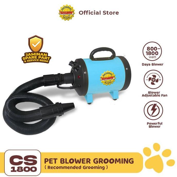 _JG_ OCTAGON PET BLOWER ADJUSTABLE FAN CS-1800 | Blower Grooming | Blower Anjing Kucing