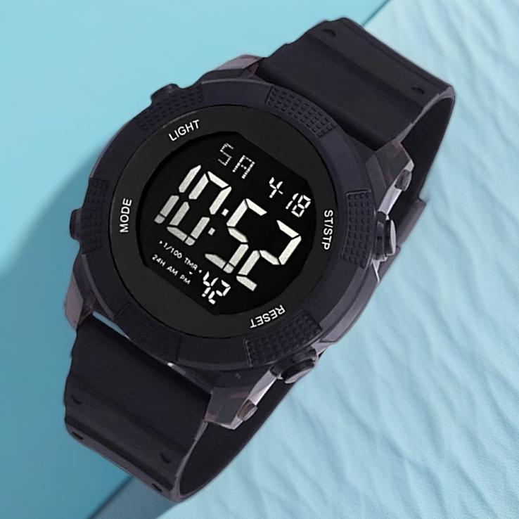 LIMITED Jam Tangan Digital Pria 46mm Anti Air Karet