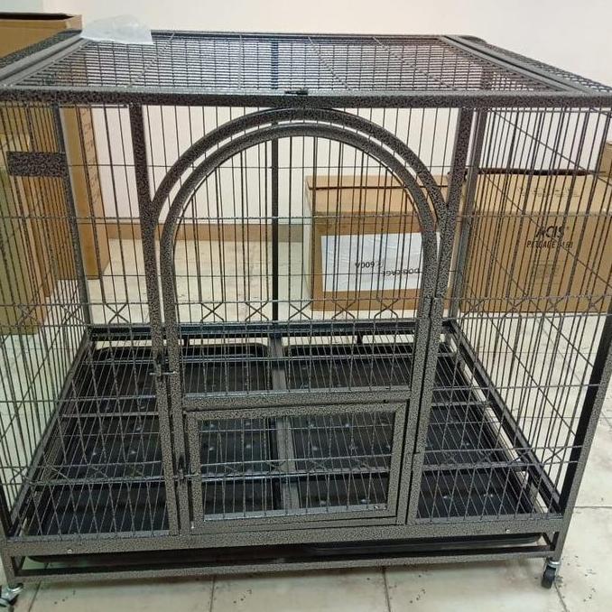 kandang besi anjing besar jumbo xxxl, kandang anjing gede knock down