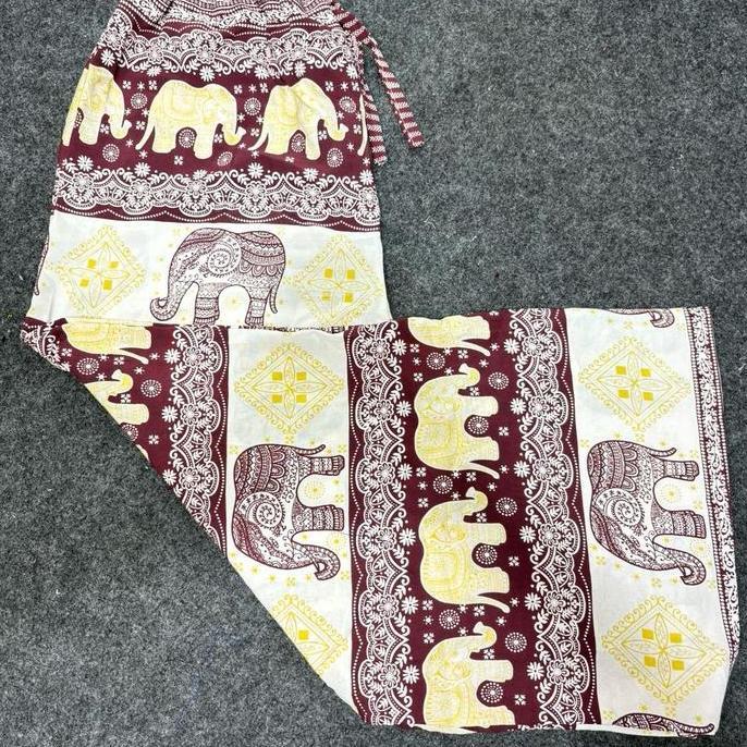 Awet Celana Kulot Jumbo Rayon Panjang Wanita Motif