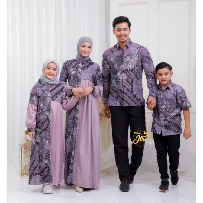 Couple Ayra Baik Modern Batik Muslim Couple Lebaran Couple Baju Muslim Dewasa Dress Gamis Katun Pasa