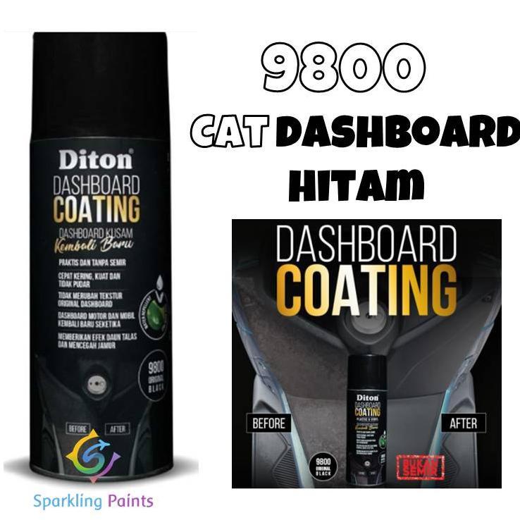 Pilok Diton Premium 9800 Dashboard Black Coating Cat Khusus Dasbor Body Kasar Dasboard Hitam Motor B