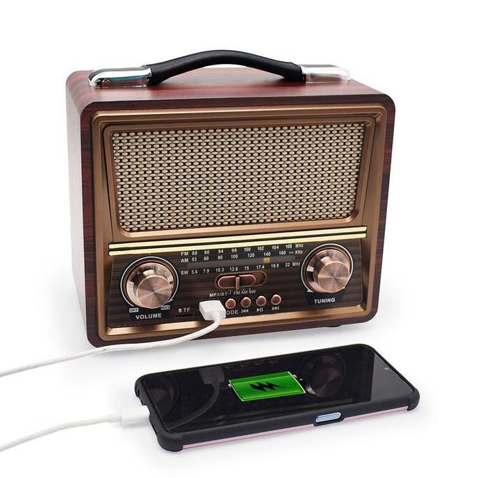 Allthebest- Radio Portable Charge FM/AM/SW Speaker Bluetooth Radio TF/USB
