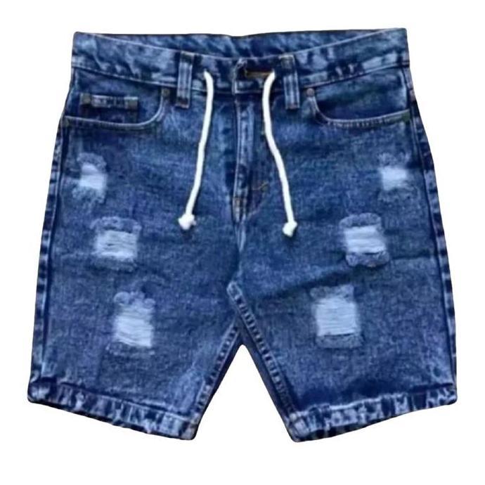 Terbaru Celana Jeans Pendek Sobek Pria  Celana Pendek  Distro Cowok Dewasa