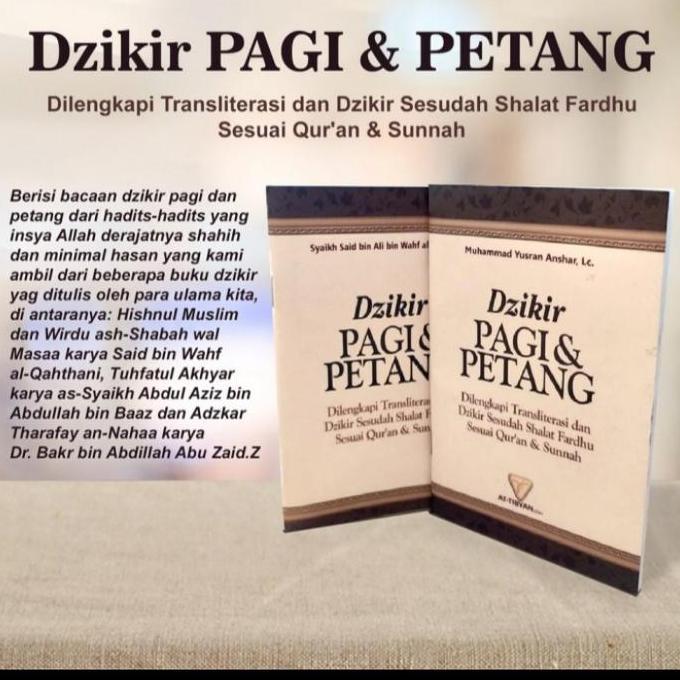 Buku Dzikir Pagi Petang Latin Dzikir Pagi Petang Transliterasi Saku