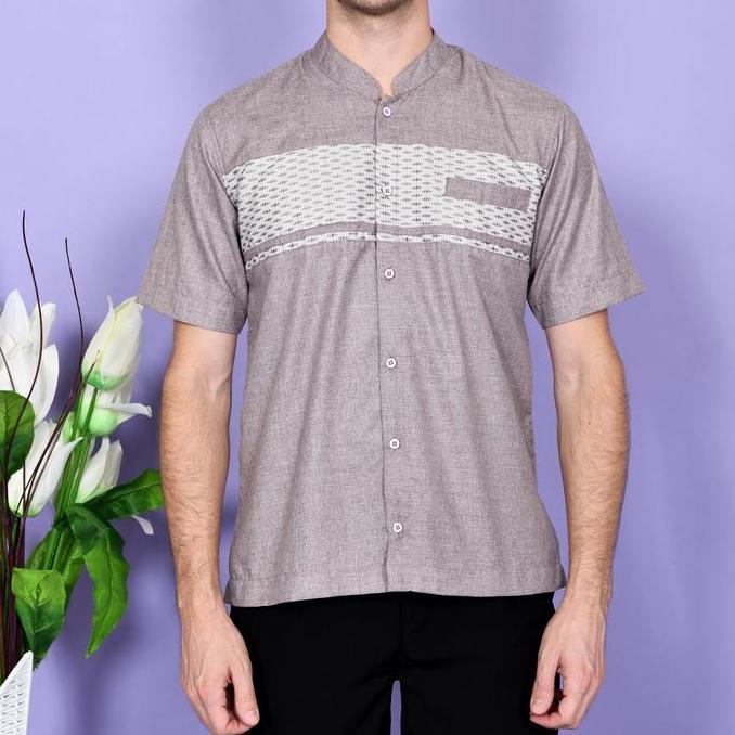 Koko Couple Ayah dan Anak motif songket warna Ungu Mauve