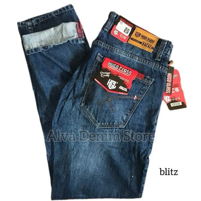 Murah  Celana Panjang Jeans Hugo Glass Original Slim