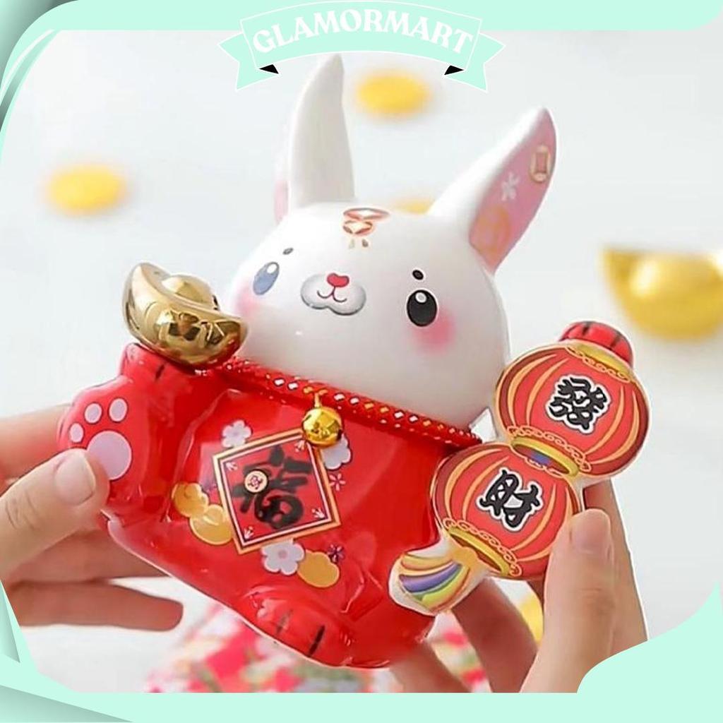 Pajangan Imlek/Pajangan Kelinci/Shio Kelinci/Hiasan Imlek/Kelinci Lucu Cod