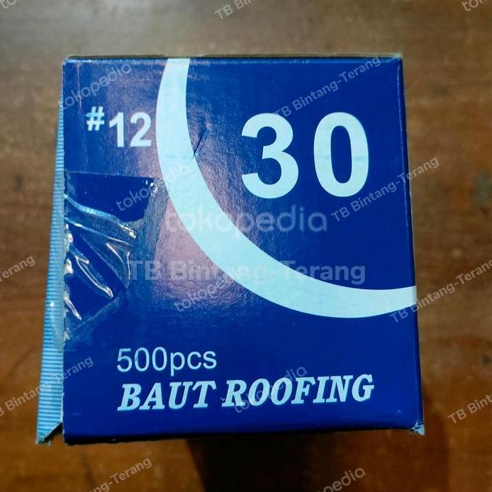 PAKU BAUT BAJA RINGAN ROOFING 12 X 30 PER KOTAK SEKRUP ATAP murah