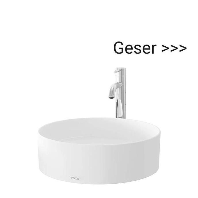 Wastafel Toto LW 573 J / LW573J (Body Only) Model Diatas Meja