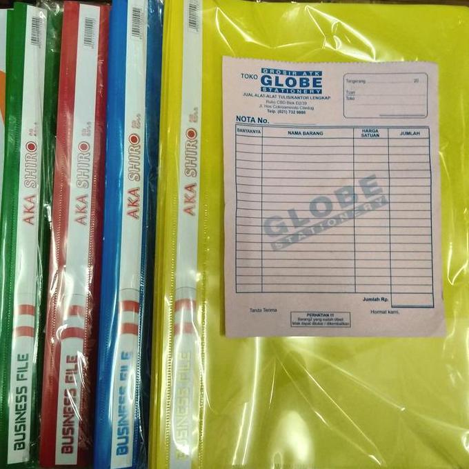 Business File Folio AKA SHIRO per lusin (Bisnis Fail/Map Snelhecter) murah