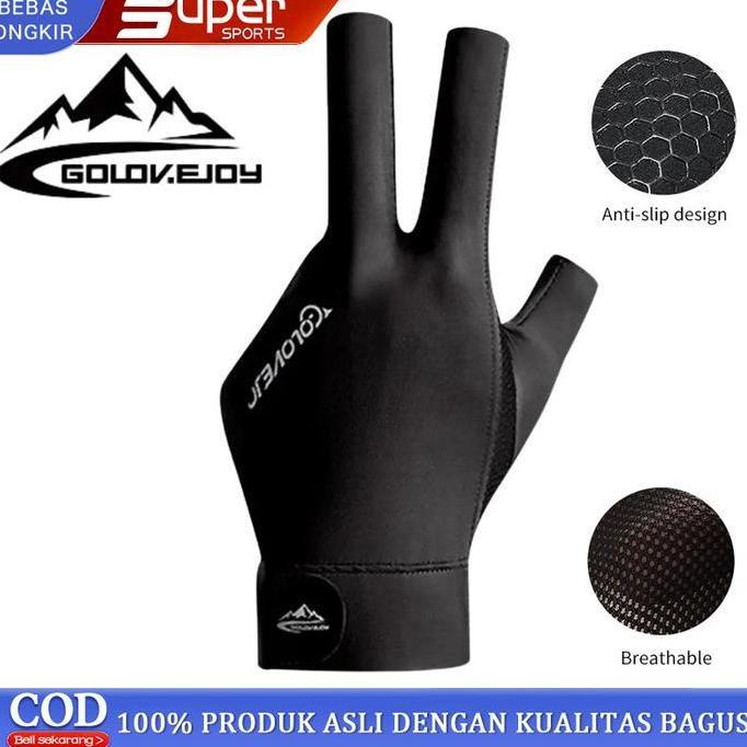 NAZALA Sarung Tangan Biliar Anti Selip Sarung Tangan Biliar Jari Terbuka dan Jari Penuh Sarung Tanga