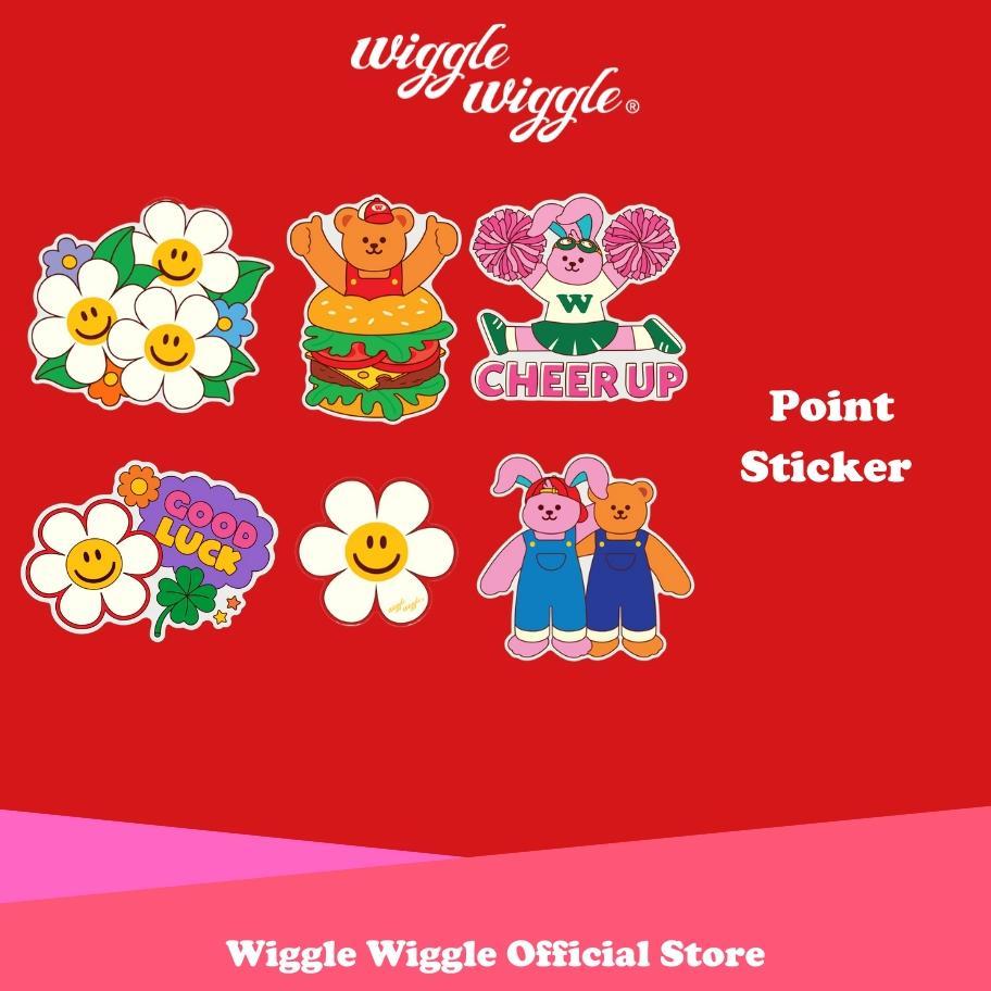 Wiggle Wiggle Point Sticker Motif Khas Wiggle Wiggle Stiker Lucu