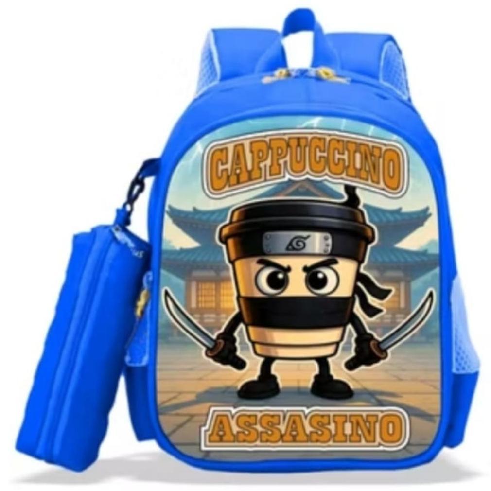 BIG PROMO TAS ANAK SEKOLAH ANAK LAKI LAKI VIRAL KARAKTER CAPPUCINO ASSASINO UNTUK SD KELAS 1-3