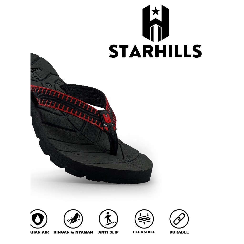 STARHILLS - Sandal Outdoor Pria Sendal Gunung Hiking Anti Slip Original Ringan