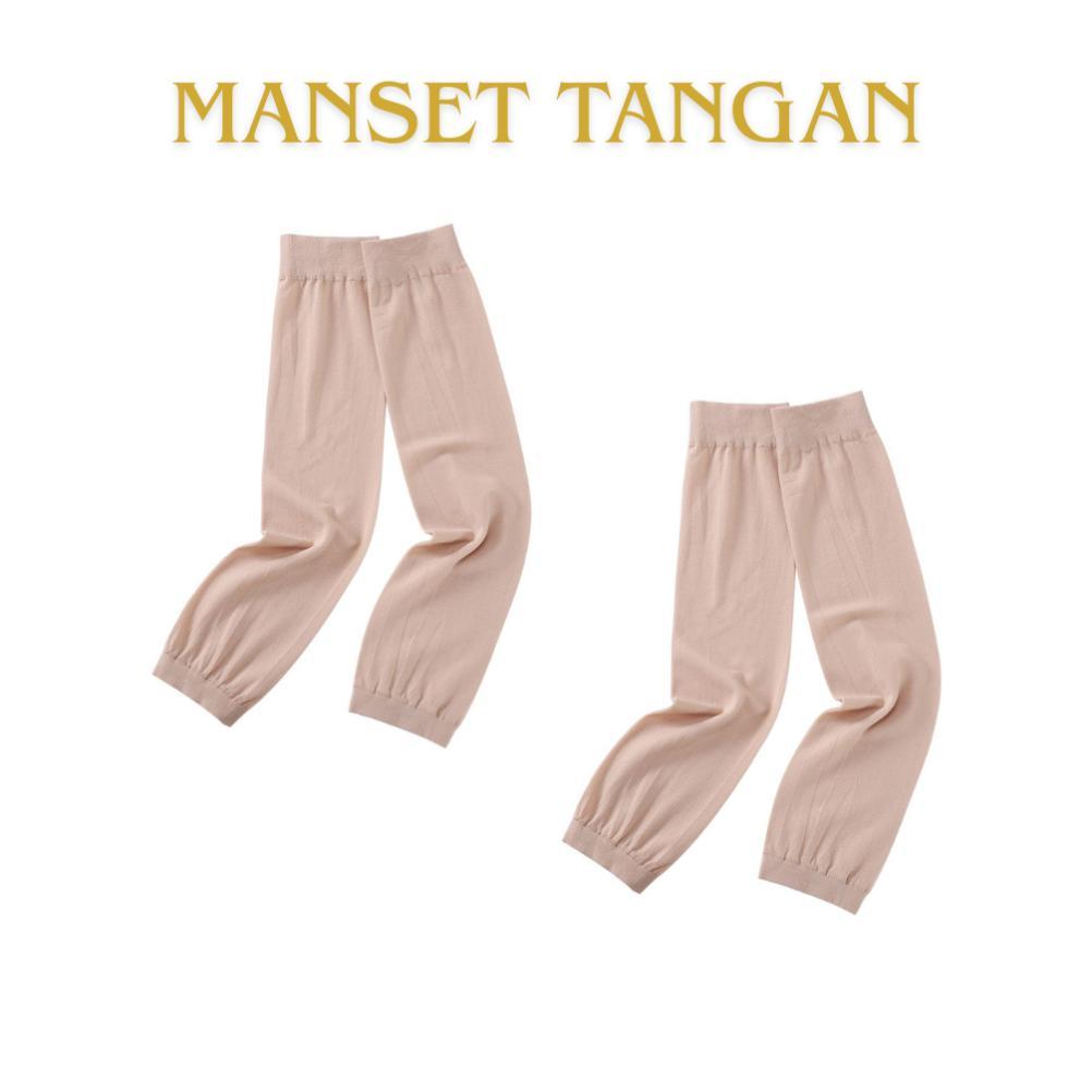 Gratong Manset Tangan Wanita Muslimah Stoking Lengan Dewasa Nilon Lembut Adem Tidak Panas 1 Pasang