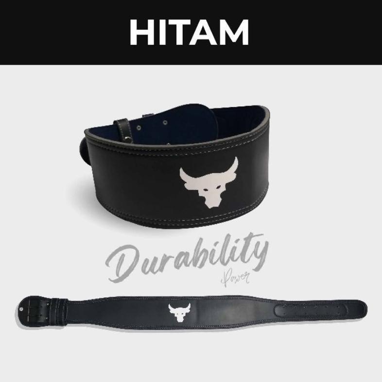 DISKON SABUK GYM  FITNESS - BAHAN SEMI KULIT - (DURABILITYPOWER)