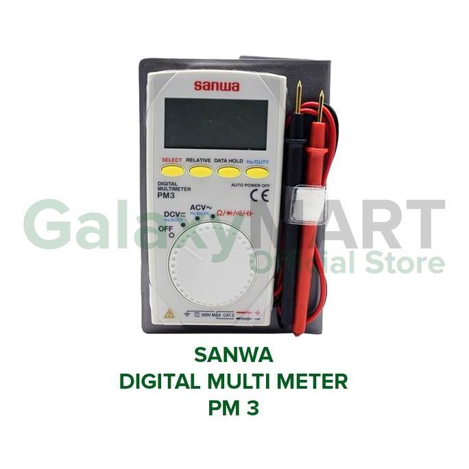 Sanwa Multi Tester Digital / Digital Multi Meter Pm3 / Pm 3 Original