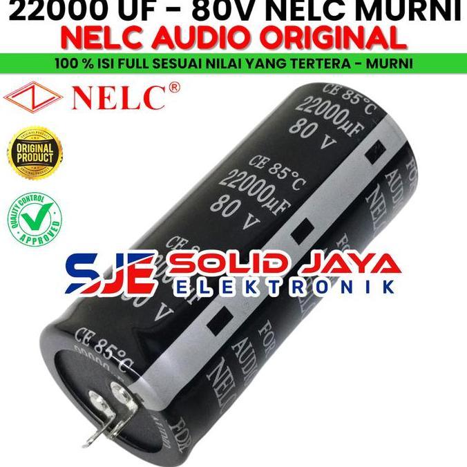 CAPASITOR ELKO 22000 UF 80 V NELC MURNI ASLI ELCO NELC 22000UF 80V ELKO CAPASITOR KAPASITOR 22000UF 