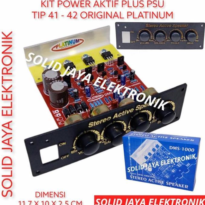 KIT POWER SPEAKER AKTIF STEREO DMS-1000 TRANSISTOR FINAL ASLI ORIGINAL TIP41 TIP42 TIP DMS1000 DMS 1