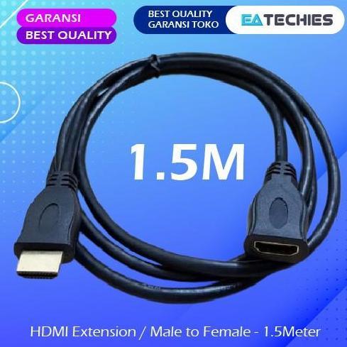 Kabel HDMI Extension 1.5 Meter / Perpanjangan / HDMI Male to Female