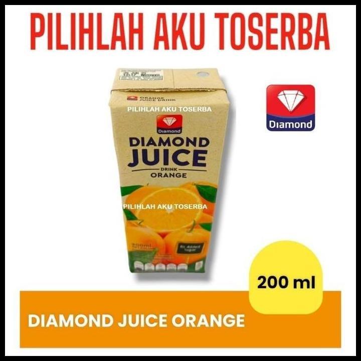 Harga Promo Diamond Juice Orange Jus Jeruk 200 Ml - ( Harga 12 Pcs )