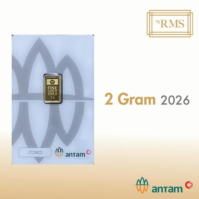 2 GR (GRAM) LOGAM MULIA/LOGAM MULIA ANTAM/LM/EMAS ANTAM BERSERTIFIKAT