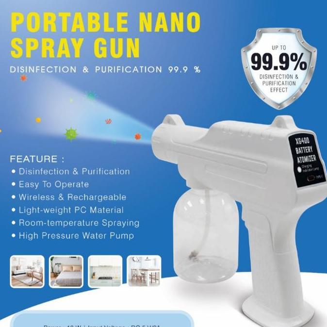 ] Portable Nano Spray Gun Desinfektan Disinfektan Exergen XG400 XG 400