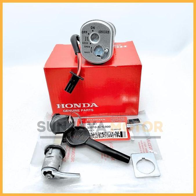 Kunci Kontak Set K25 Keyset Original Honda Beat Karbu Beat Fi Beat Pop Beat Esp Kunci Motor 1 Set Ke