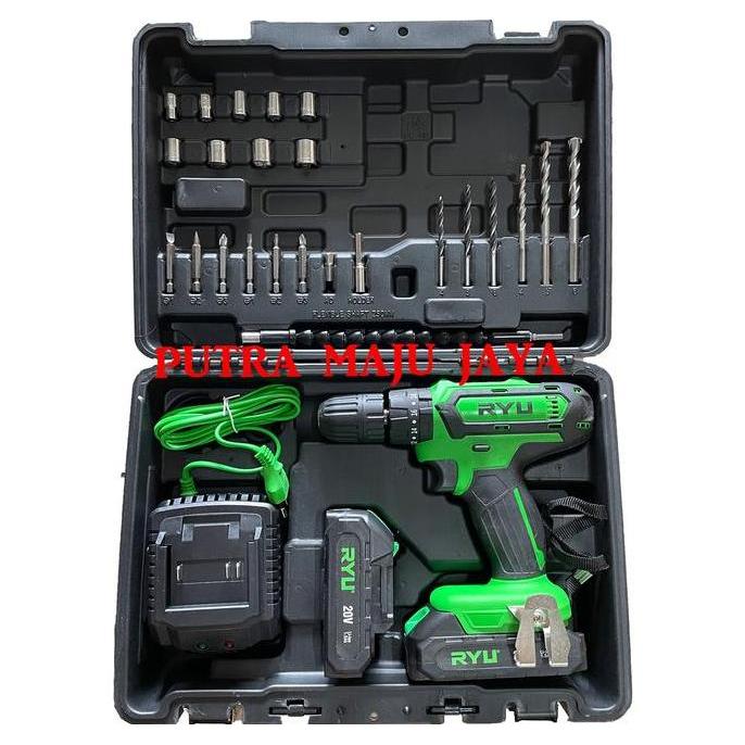 Terlaris Mesin Cordless Impact Drill Ryu Rci20V Mesin Bor Batre Baterai Ryu