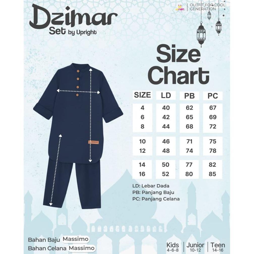Premium PoSetelan Koko Anak Dzimar Set By Upright 4-16Y