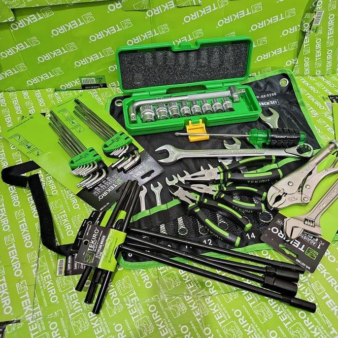 Terlaris Tekiro Paket Bengkel Full Set / Alat Kunci Motor Mobil / Perkakas Bengkel / Tools Set