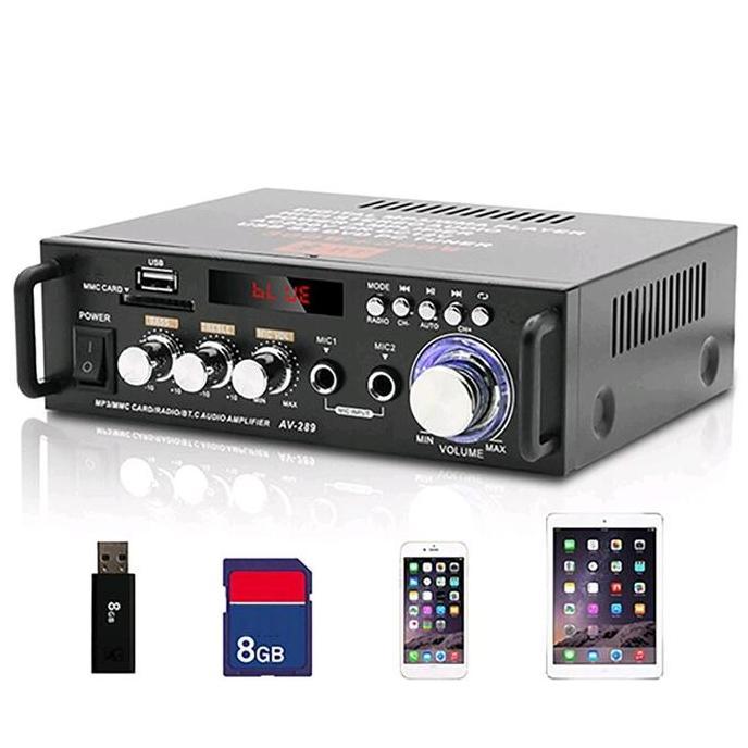 Power Amplifier Karaoke Usb Bluetooth 600 Watt Original
